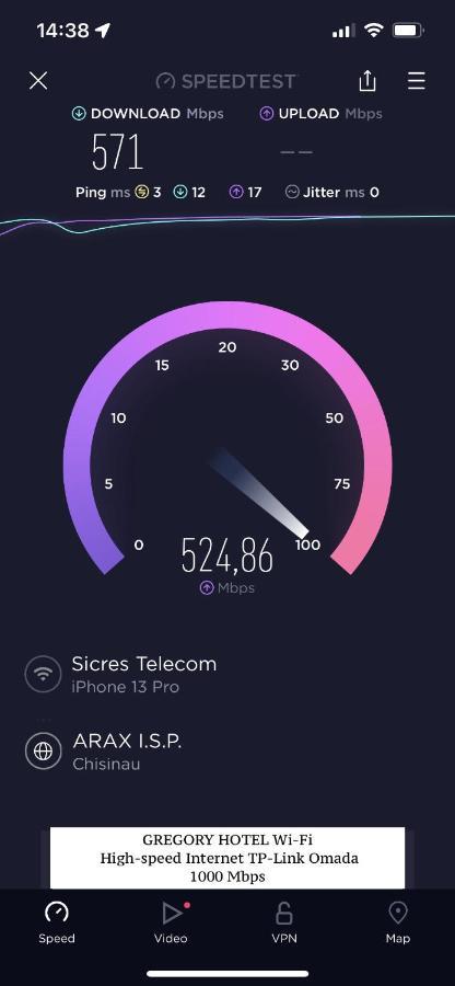 Gregory Boutique Hotel Kišiněv Exteriér fotografie Speedtest interface